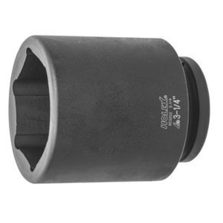 HOLEX Impact Socket, 1 inch Drive, 6 pt, Deep, 3-1/4 inch 653202 3.1/4